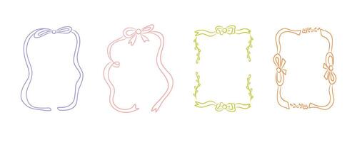 Art Deco frames minimalist collection. Modern minimal style illustrations. Elegant luxury borders and frames, templates design hand drawn lines and timeless vector