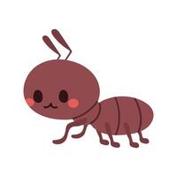 image of a cute, colorful character ant. This illustration showcases the intricate features of an ant's anatomy. Perfect for educational materials, insect related designs vector