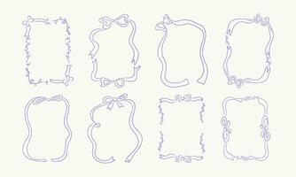 Art Deco frames minimalist collection. Modern minimal style hand drawn illustrations. Elegant luxury borders and frames, templates design hand drawn lines and timeless vector