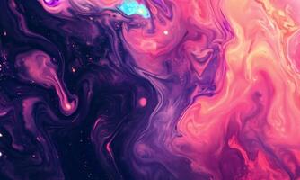 Abstract Swirl of Purple and Pink Hues with Fluid Textures Ideal for Modern Artistic Backgrounds and Decorative Elements in Watercolor Style video