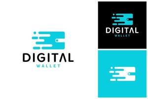 Digital Wallet Modern Simple Logo Design vector