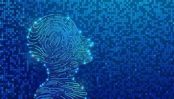 concept of deep learning or machine learning vector