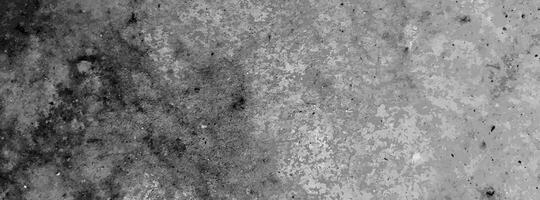 Horizontal grunge background. Dark noisy rough asphalt texture. Illustration of a weathered dusty stone surface vector