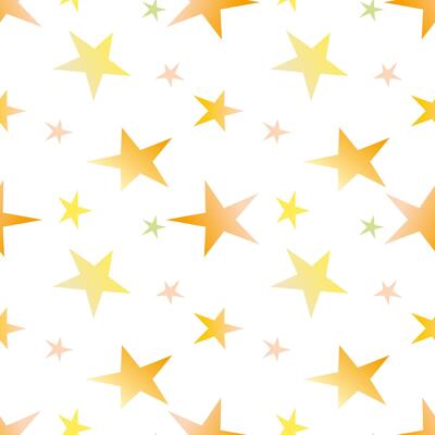 A repeating pattern of gold stars. Random falling gold stars on white background. Brilliant pattern for banner, greeting card, invitation, postcard, postcard, paper packaging. Repeating background