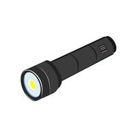 Flashlight icon on white background. vector