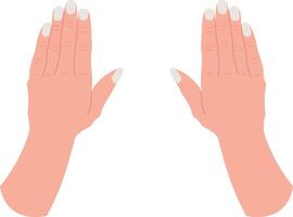 Hand with extended index finger vector
