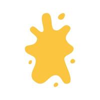 Abstract paint splash. Color paint splatter. Colorful ink stain. Watercolor or slime stain . Flat illustration isolated on white background. vector