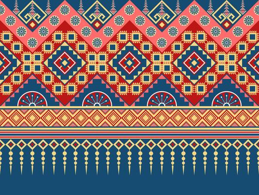 Geometric ethnic pattern. Tribal ethnic texture. Seamless striped pattern in Aztec style. Figure tribal embroidery. Indian, Scandinavian, Gypsy, Mexican, folk pattern.