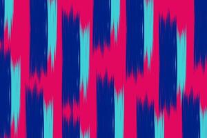 Vertical stripes pattern background. Seamless abstract stripe pattern. Abstract Ikat Pattern in blue and pink. vector