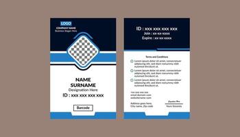 Modern ID Badge Design. Abstract Template Display for Promotional Campaign. vector