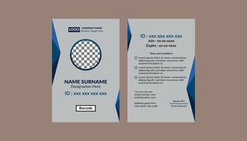 Modern ID Badge Design. Dynamic Layout Display for Promotional Campaign. vector
