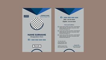 Modern ID Badge Design. Dynamic Template Display for Promotional Campaign. vector