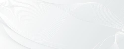 Abstract Wavy Lines with Soft Gray Colors Isolated on White Background. Subtle playful fluid organic shapes of waves. Business concept template perfect for banners, web, landing pages, posters vector
