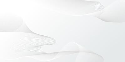 Abstract Wavy Lines with Soft Gray Colors Isolated on White Background. Playful fluid organic shapes of waves. Business concept template perfect for banners, web, landing pages, posters vector