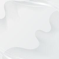 Luxury Abstract Wavy Lines Design with Soft Gray Colors Isolated on White Background. Playful fluid organic shapes of waves. Business concept template perfect for banners, web, landing pages, posters vector