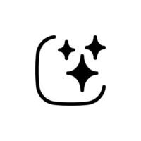 Shine or sparkle icon. perfect use for graphic design elements, website icons, app design, and more vector