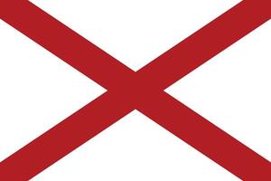 Alabama flag icon stock Image. vector
