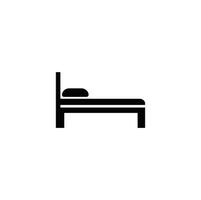 Bed icon illustration isolated on white background vector