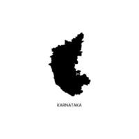 Karnataka map stock Image. vector