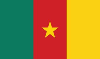 Cameroon Flag Stock Image. vector