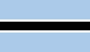 Botswana Flag Stock Image. vector