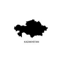 Kazakhstan map on white background stock image. vector