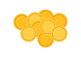 Gold coin stack. A collection of cash and currency. Perfect for financial concepts, this graphic offers a visual representation of economy and money. Ideal for business materials. vector