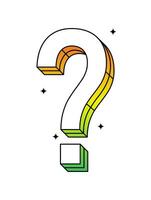 Question mark illustration vector