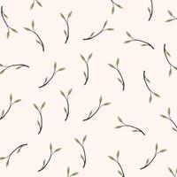 Botanical background. Pastel minimalistic pattern for print and fabric vector