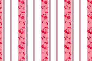 Seamless pixel cherry pattern, red, for printing carpets, fabrics and decoration V3. vector