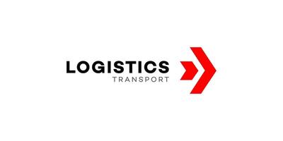 Logistics Transport Red Arrow Forward Movement Company vector