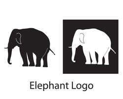Elephant zoo safari logo design vector