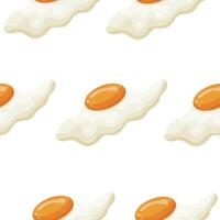 pattern with icons of a raw chicken egg that spreads, for various designs or patterns vector