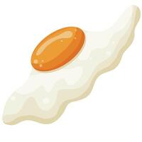 icon of a raw chicken egg that is spreading, for various designs or patterns vector