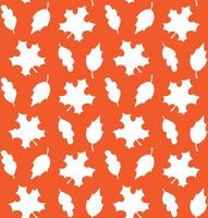 Seamless pattern of hand drawn doodle sketch autumn leaves isolated vector