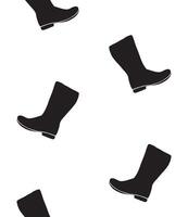 Seamless pattern of hand drawn doodle sketch gumboots isolated on white background vector
