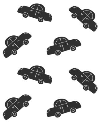 Seamless pattern of hand drawn doodle sketch car