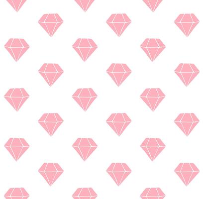 Seamless pattern of hand drawn doodle sketch diamonds isolated on white background