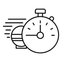 Hand draw alarm clock time concept sketch design vector