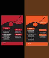 creative abstract modern business flyer design layout vector