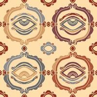 an image of a pattern with an eye on it vector