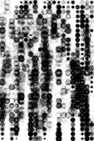 a black and white image of circles vector
