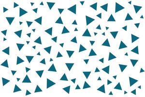 Triangle pattern on a white background, in turquoise green tone vector
