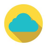 Cloud icon flat design illustration vector