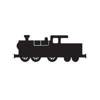 Classic Steam Engine Icon, Train Symbol for Digital Projects vector