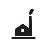 Factory Icon, Clean and Modern Symbol for Digital Projects vector