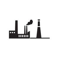 Factory Icon Design for Manufacturing and Industry vector