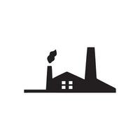 Factory Icon, Simple Design for Manufacturing Themes vector