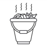 Trash can icon . Delete sign. vector