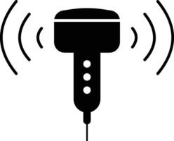Ultrasound icon. Creative sign from biotechnology icons collection. isolated on white background. black design. Filled flat Ultrasound icon for computer and mobile. Symbol, logo graphics. vector